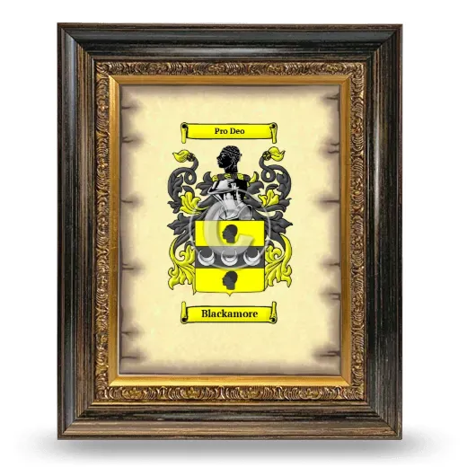 Blackamore Coat of Arms Framed - Heirloom