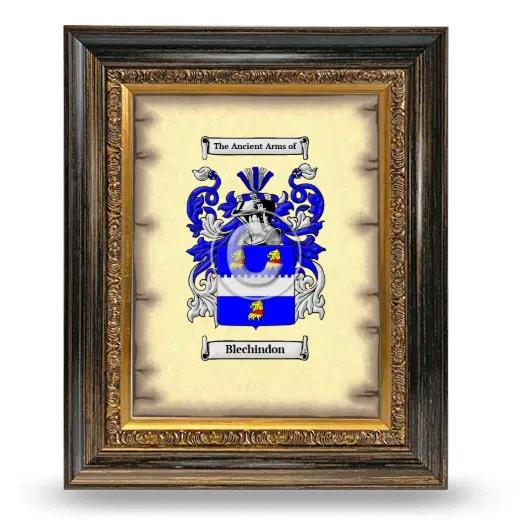 Blechindon Coat of Arms Framed - Heirloom