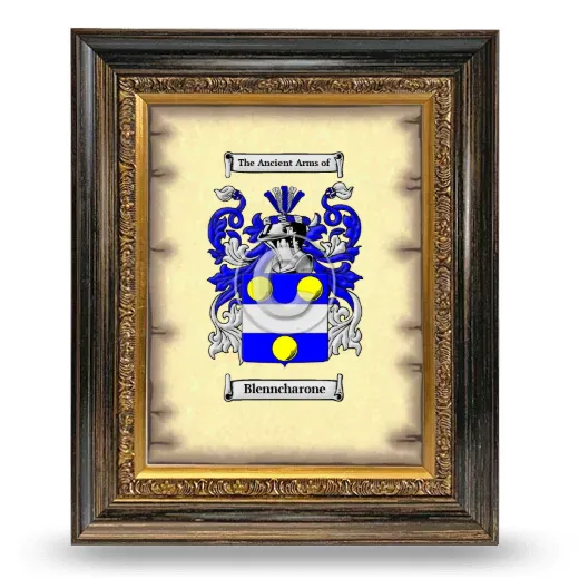 Blenncharone Coat of Arms Framed - Heirloom