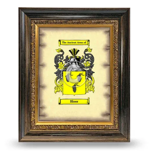 Bloor Coat of Arms Framed - Heirloom