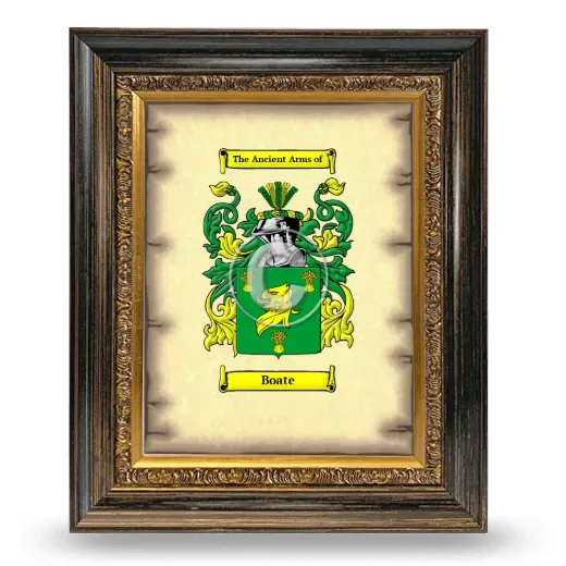 Boate Coat of Arms Framed - Heirloom