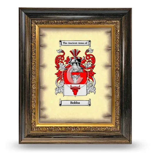Bobba Coat of Arms Framed - Heirloom