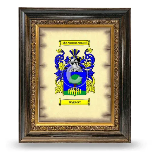 Bogaert Coat of Arms Framed - Heirloom