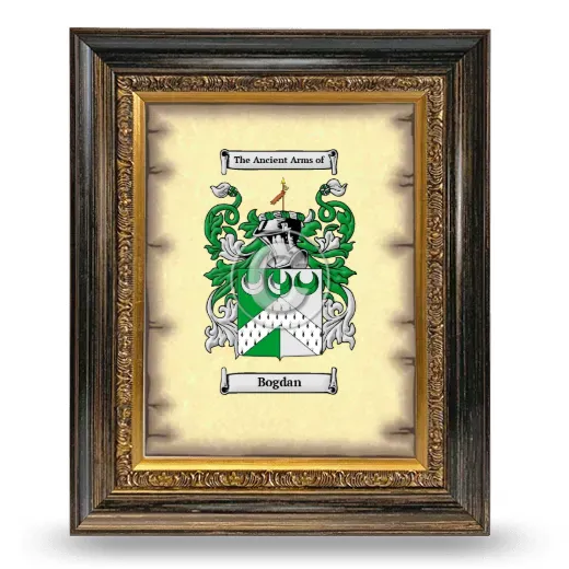 Bogdan Coat of Arms Framed - Heirloom