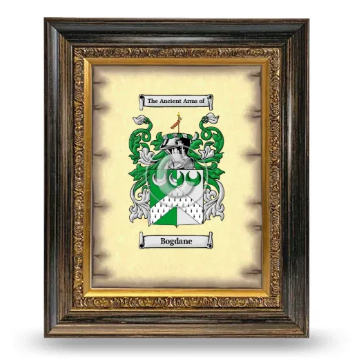 Bogdane Coat of Arms Framed - Heirloom