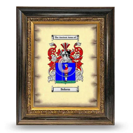 Bohem Coat of Arms Framed - Heirloom