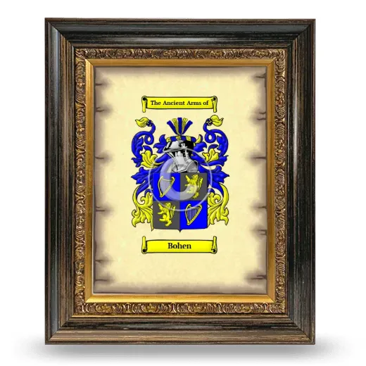 Bohen Coat of Arms Framed - Heirloom