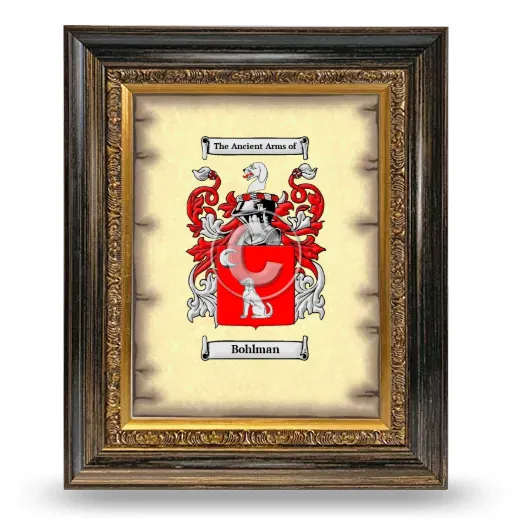Bohlman Coat of Arms Framed - Heirloom