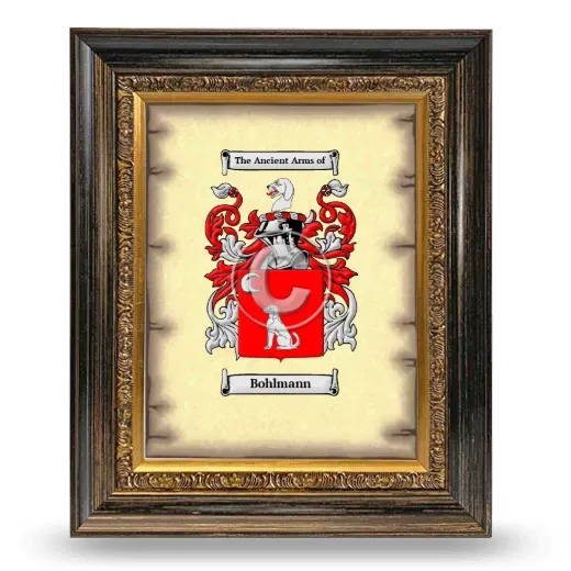 Bohlmann Coat of Arms Framed - Heirloom