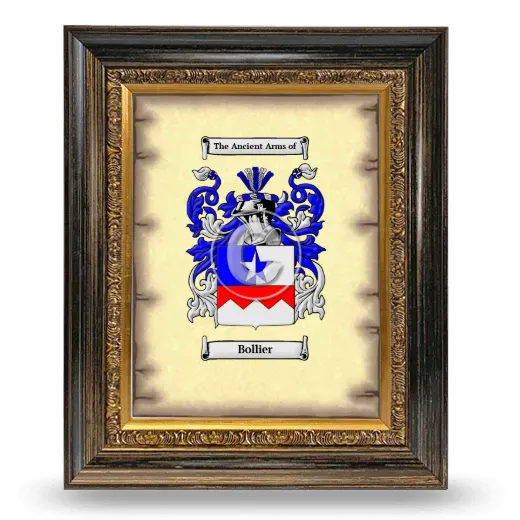 Bollier Coat of Arms Framed - Heirloom