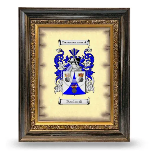 Bomhardt Coat of Arms Framed - Heirloom