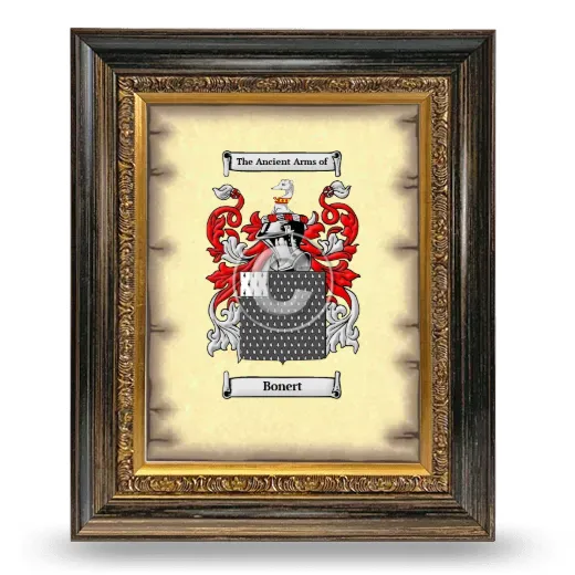 Bonert Coat of Arms Framed - Heirloom