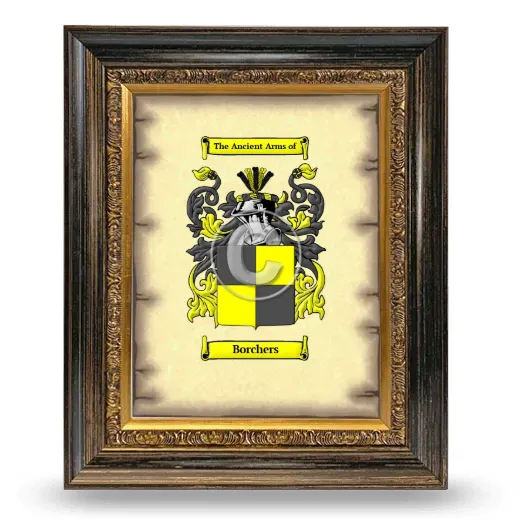 Borchers Coat of Arms Framed - Heirloom