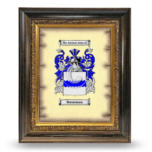 Borneman Coat of Arms Framed - Heirloom