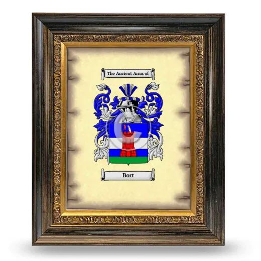 Bort Coat of Arms Framed - Heirloom