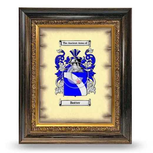Botter Coat of Arms Framed - Heirloom
