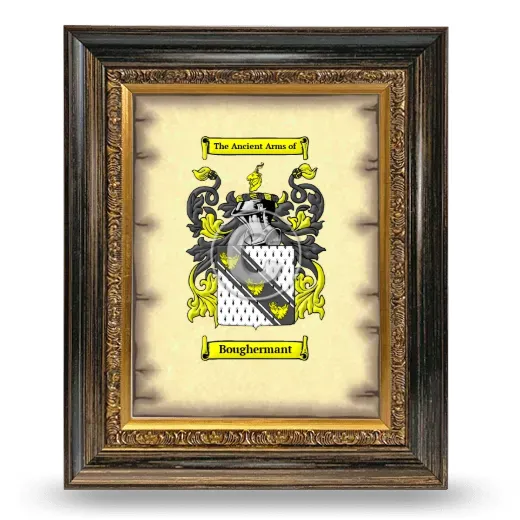 Boughermant Coat of Arms Framed - Heirloom