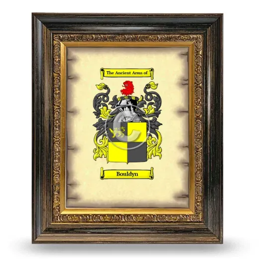 Bouldyn Coat of Arms Framed - Heirloom