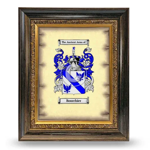 Bourchier Coat of Arms Framed - Heirloom