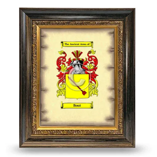 Bout Coat of Arms Framed - Heirloom