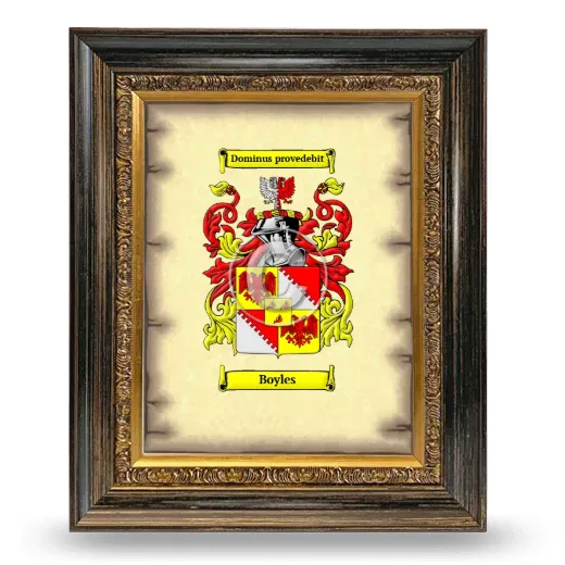 Boyles Coat of Arms Framed - Heirloom