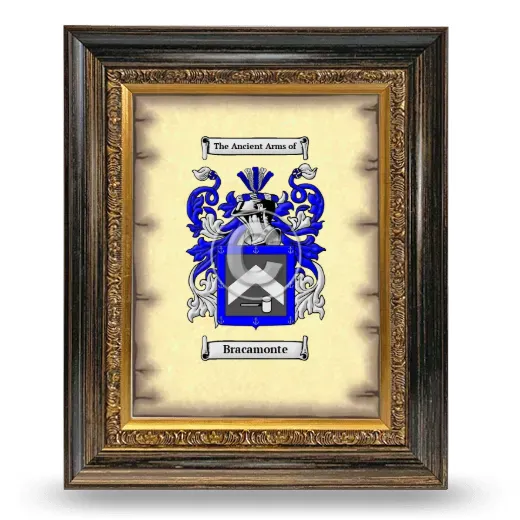 Bracamonte Coat of Arms Framed - Heirloom