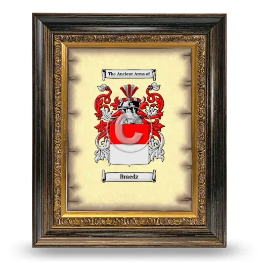 Braedz Coat of Arms Framed - Heirloom