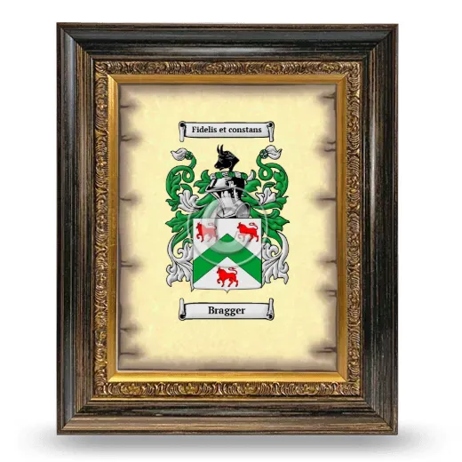 Bragger Coat of Arms Framed - Heirloom