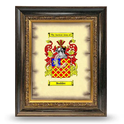 Brahler Coat of Arms Framed - Heirloom