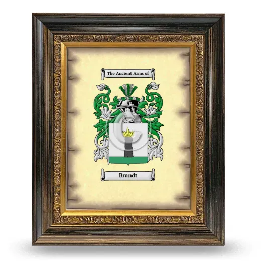 Brandt Coat of Arms Framed - Heirloom