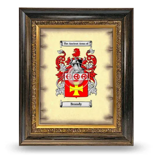 Brandy Coat of Arms Framed - Heirloom