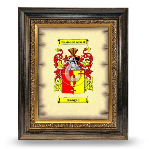 Brangan Coat of Arms Framed - Heirloom