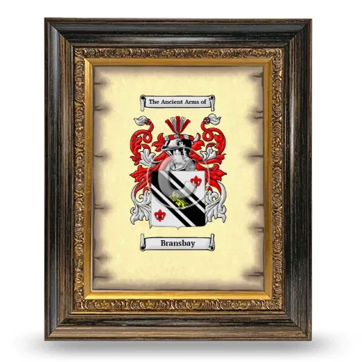 Bransbay Coat of Arms Framed - Heirloom