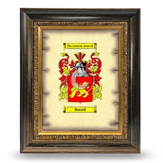 Brassil Coat of Arms Framed - Heirloom