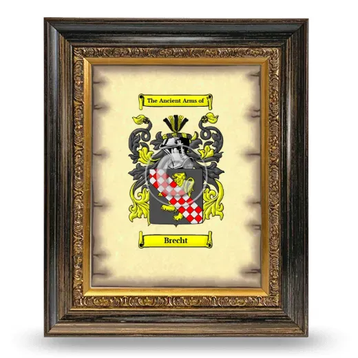 Brecht Coat of Arms Framed - Heirloom
