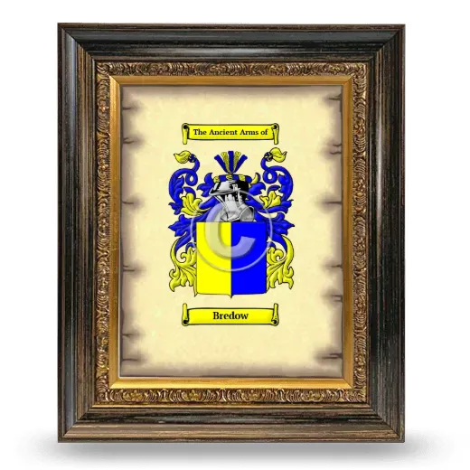Bredow Coat of Arms Framed - Heirloom