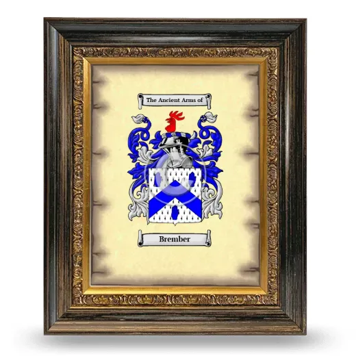 Brember Coat of Arms Framed - Heirloom