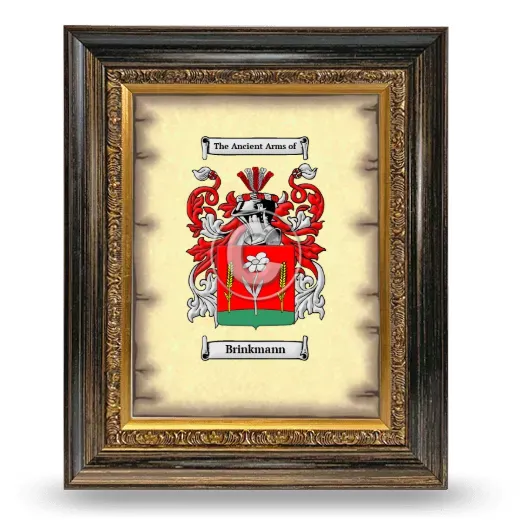 Brinkmann Coat of Arms Framed - Heirloom