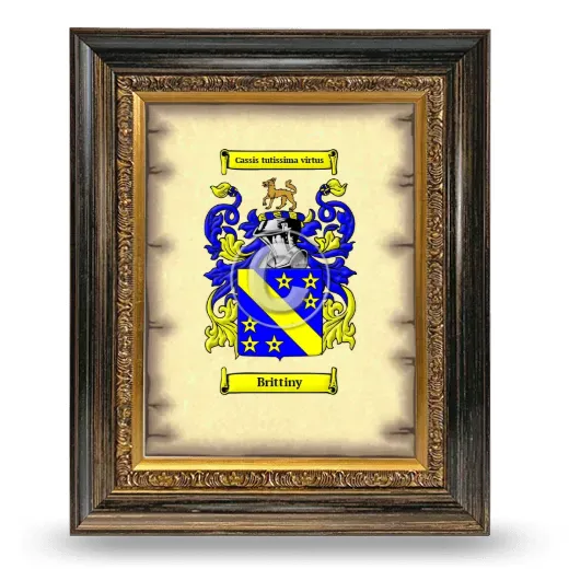 Brittiny Coat of Arms Framed - Heirloom