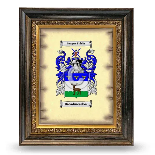 Broadmeadow Coat of Arms Framed - Heirloom