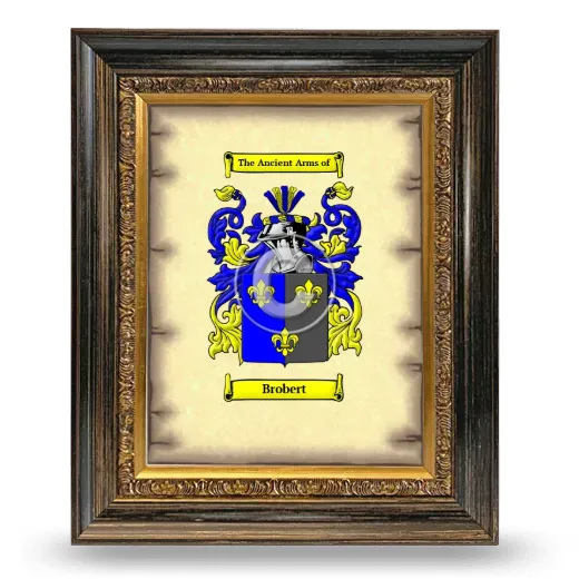Brobert Coat of Arms Framed - Heirloom
