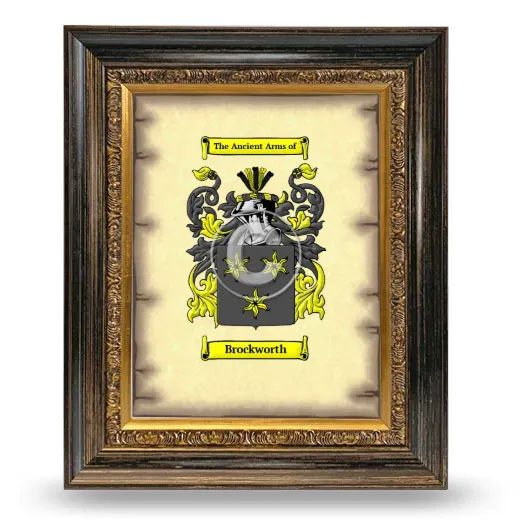 Brockworth Coat of Arms Framed - Heirloom
