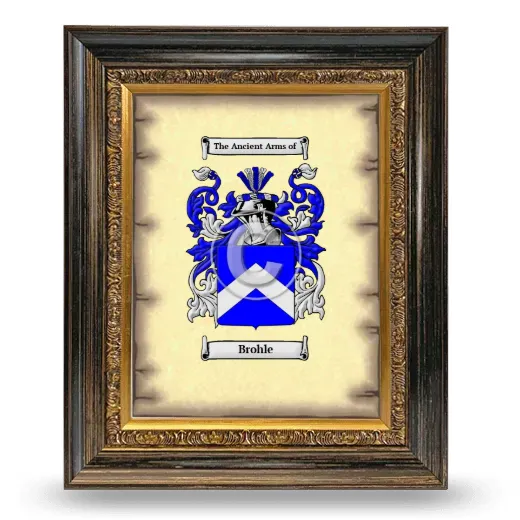 Brohle Coat of Arms Framed - Heirloom