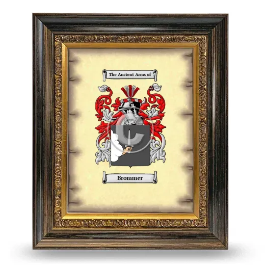 Brommer Coat of Arms Framed - Heirloom
