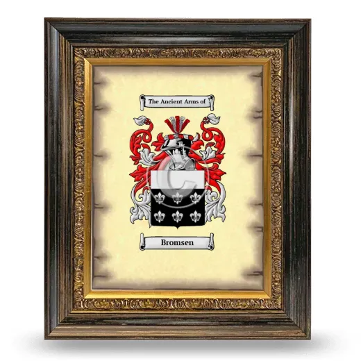 Bromsen Coat of Arms Framed - Heirloom