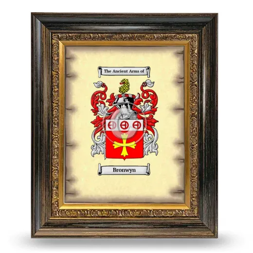 Bronwyn Coat of Arms Framed - Heirloom
