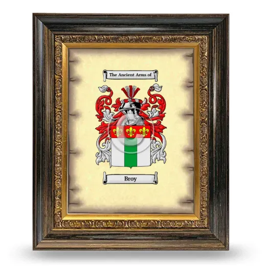 Broy Coat of Arms Framed - Heirloom