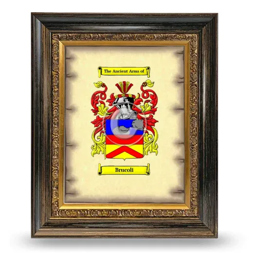 Brucoli Coat of Arms Framed - Heirloom
