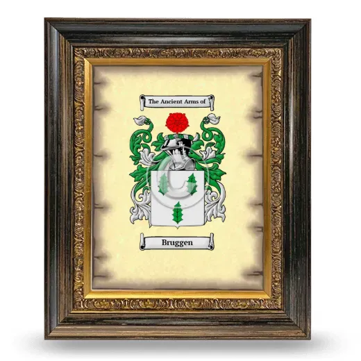 Bruggen Coat of Arms Framed - Heirloom