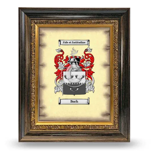 Buch Coat of Arms Framed - Heirloom